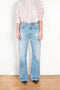 The 2021 Loose Fit Jeans by Acne Studios are cut to a loose fit with mid-waist, wide leg and long length