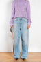 The 1981F Jeans by Acne Studios&nbsp;are cut to a loose fit with a low waist, wide leg and long length