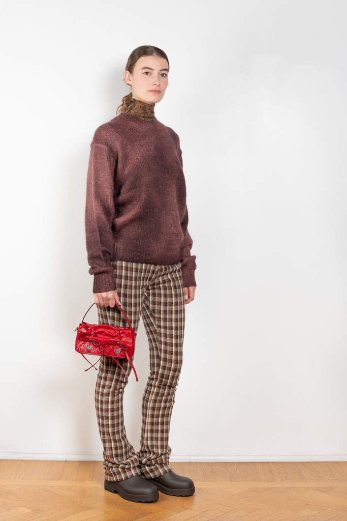 The Check Tailored Trousers by Acne Studios are made in a wool blend with a bouclé check finish