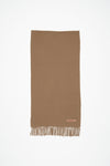 Fringe Wool Scarf Narrow