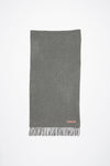 Fringe Wool Scarf Narrow