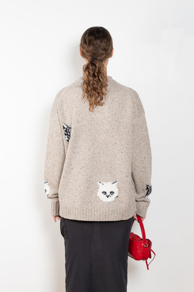 The Jacquard Jumper by Acne Studios has seasonal cat jacquard animations
