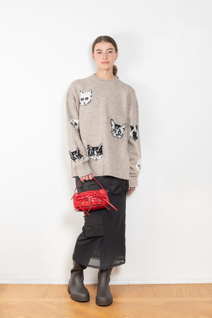 The Jacquard Jumper by Acne Studios has seasonal cat jacquard animations