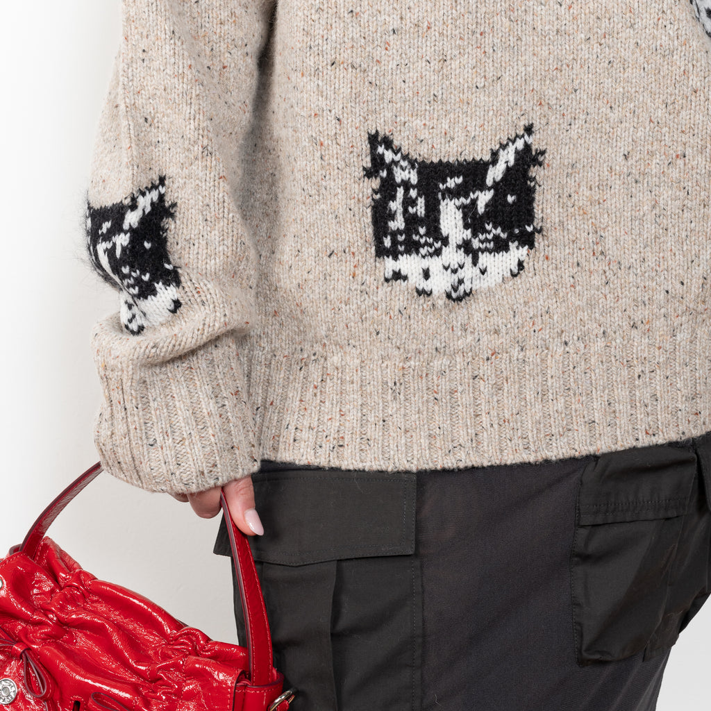 The Jacquard Jumper by Acne Studios has seasonal cat jacquard animations