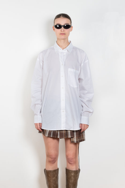 The Embroidered Shirt 1049 by Acne Studios is crafted from poplin cotton details with an Acne Studios logo embroidery