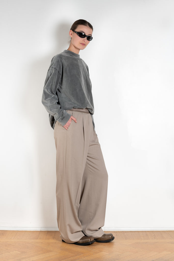 The Logo Tape Trouser 1265 by Acne Studios are crafted from a twill wool blend