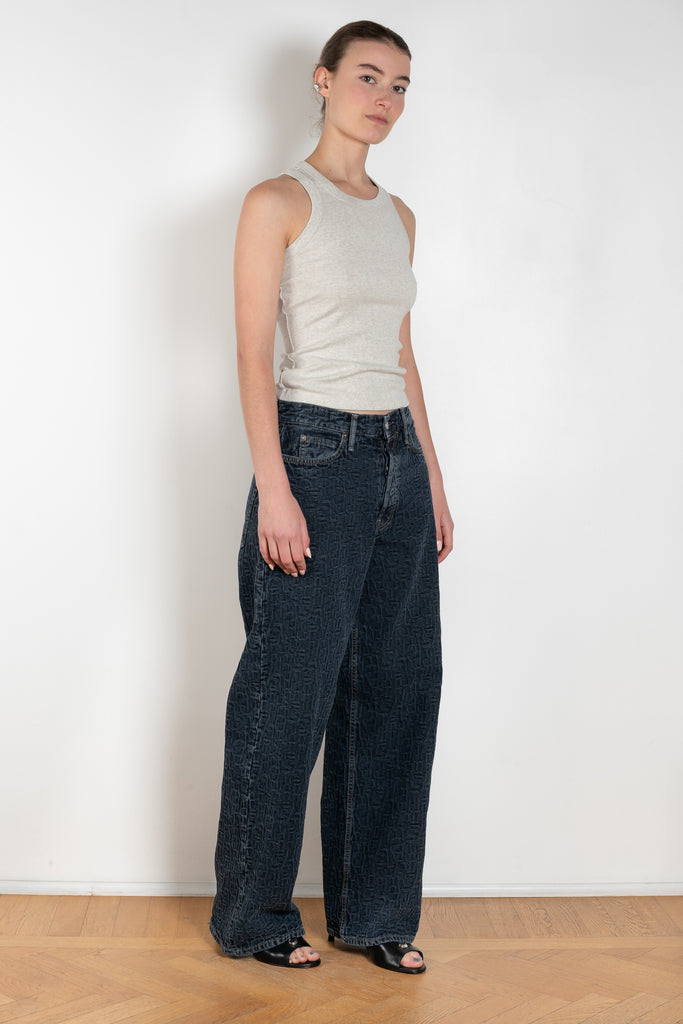 The 1981F Jeans by Acne Studios&nbsp;are cut to a loose fit with a low waist, wide leg