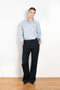 The Pinstripe Trouser by Acne Studios feature a pinstripe pattern crafted from a soft fluid fabric