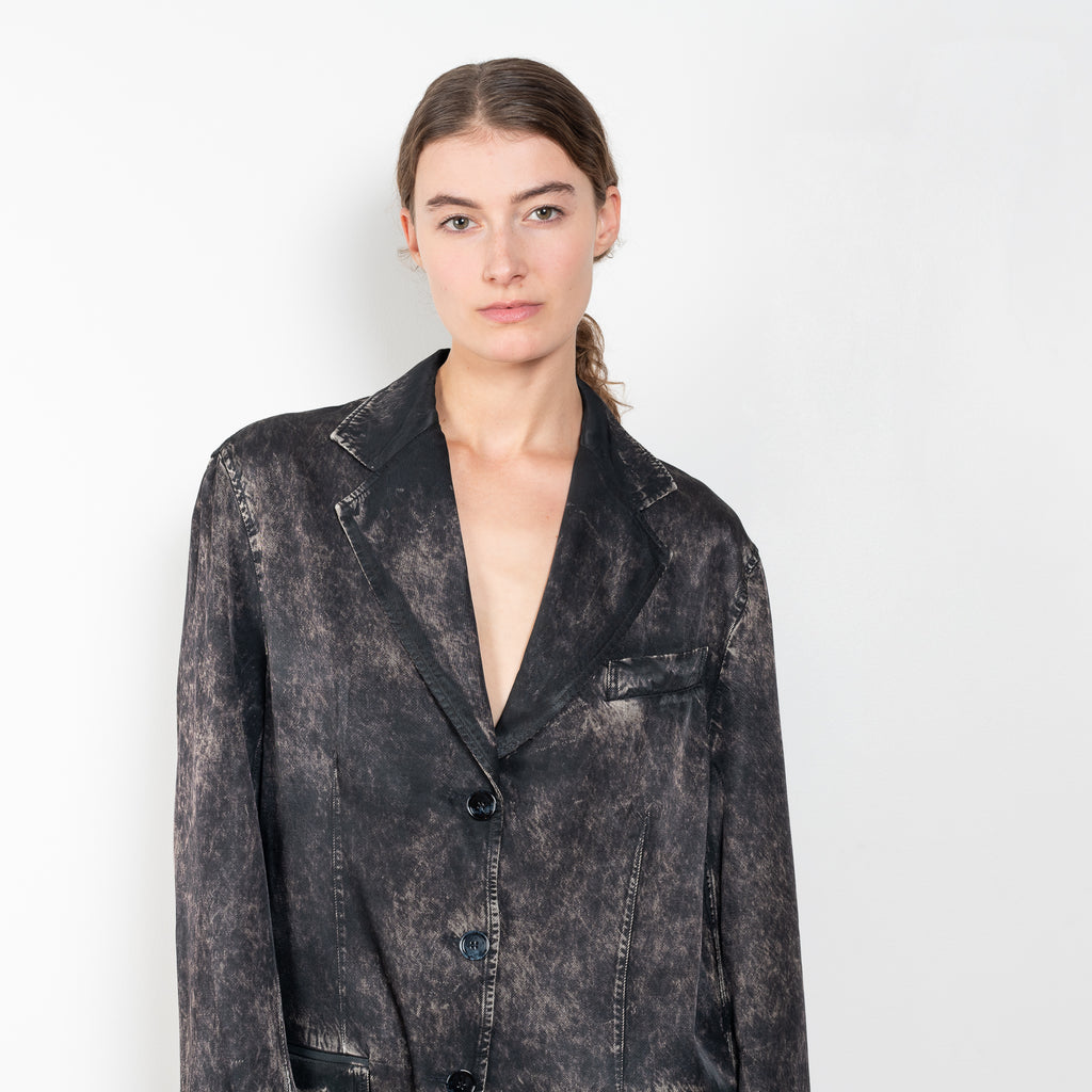 The Printed Blazer Jacket by Acne Studios has a twill weave with a garment-dyed finish