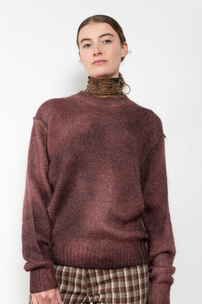 The Sprayed Jumper by Acne Studios is made from a wool and mohair soft yarn blend with a unique sprayed finish