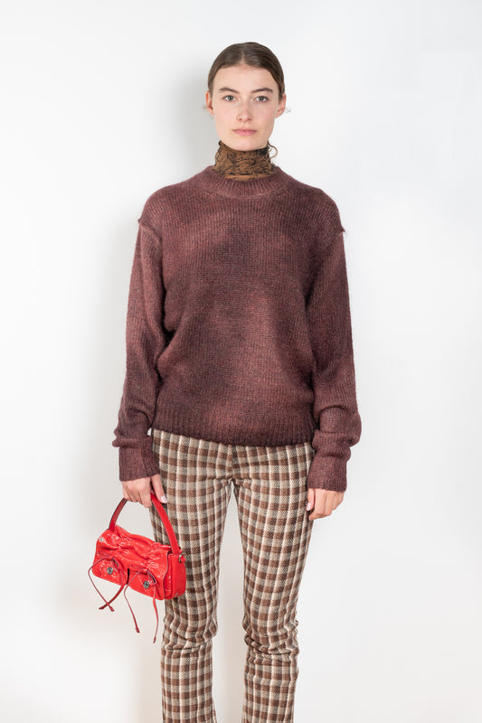 The Sprayed Jumper by Acne Studios is made from a wool and mohair soft yarn blend with a unique sprayed finish