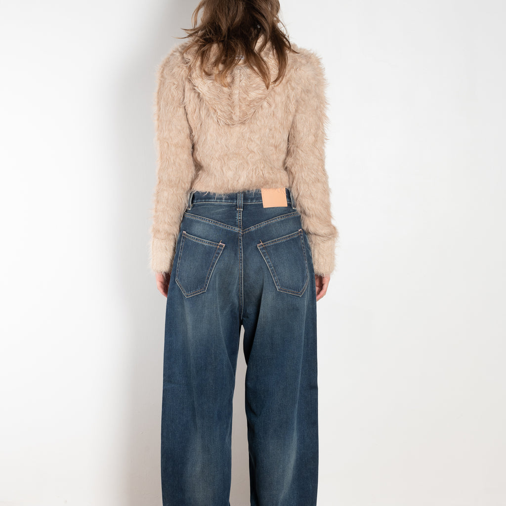 The Super Baggy Jeans 2023 by Acne Studios has a super baggy fit with a mid waist, super wide leg and long length