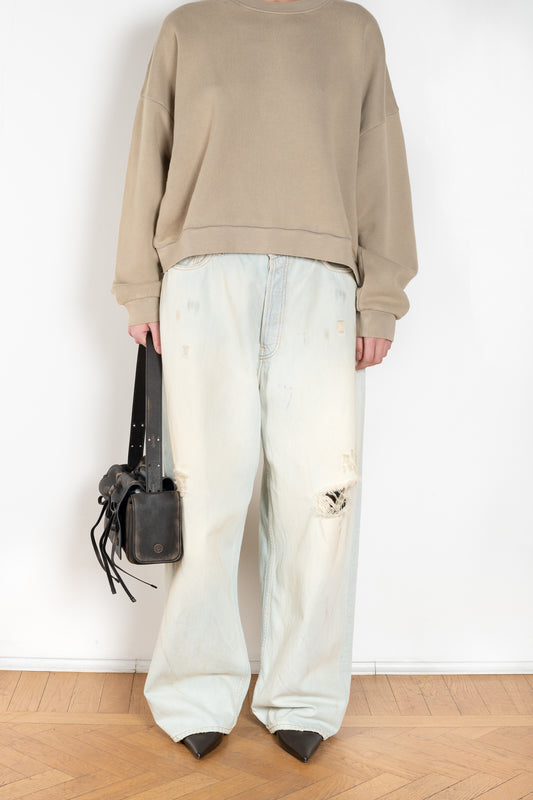 The Super Baggy Jeans 2023 jeans by Acne Studios are cut to a super baggy fit with a mid waist, super wide leg and long length