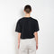 The Anya Tee by Agolde features an easy boxy fit, a slightly cropped body