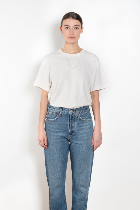 The Jay Tee by Agolde is a oversized cotton tee with dropped shoulders for a laidback style