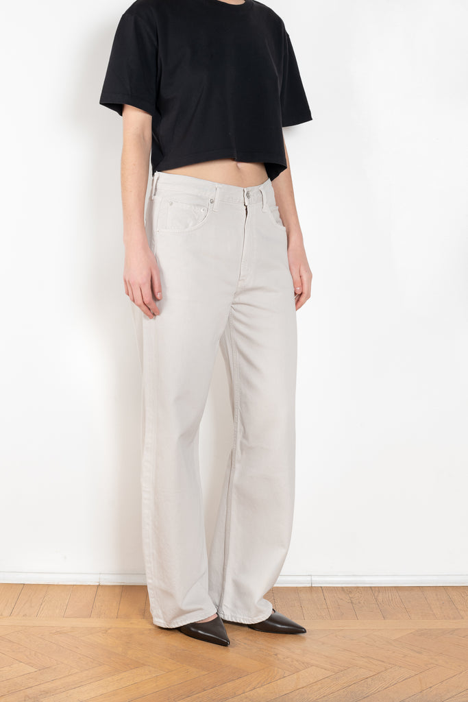 The Low Curve Jeans by Agolde has a sleek, low curved out seam gently tapers down to the ankle