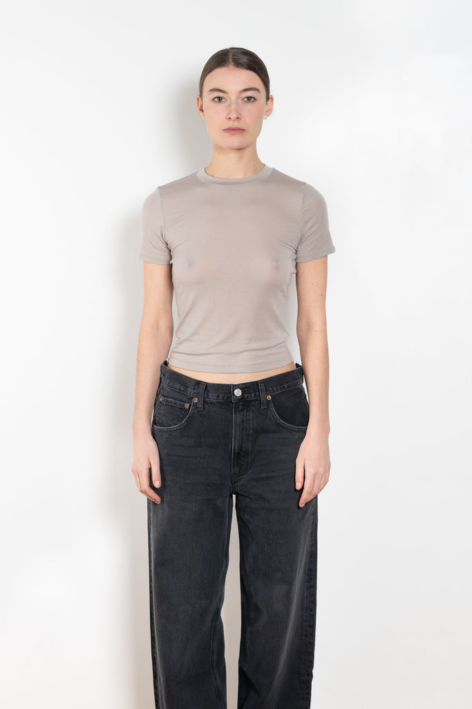 The Ronya Tee by Agolde is cut in a breathable, ultra-soft cotton, perfect for wearing alone or layered