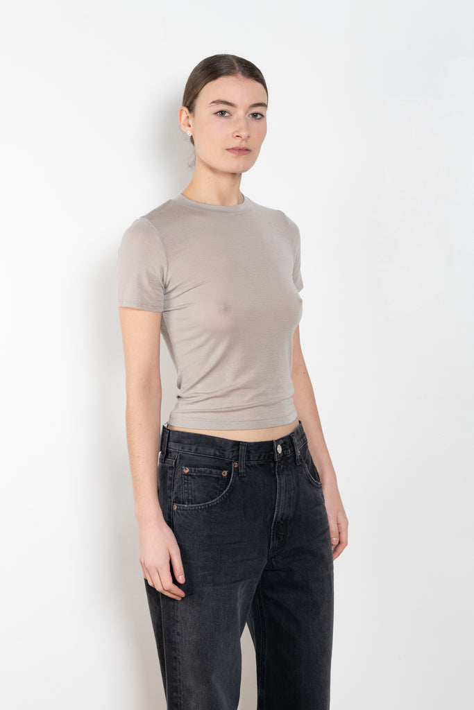 The Ronya Tee by Agolde is cut in a breathable, ultra-soft cotton, perfect for wearing alone or layered