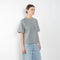 The Sulma Tee by Agolde is a structured cotton tee with dropped shoulders