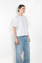 The Sulma Tee by Agolde is a structured cotton tee with dropped shoulders