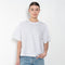 The Sulma Tee by Agolde is a structured cotton tee with dropped shoulders