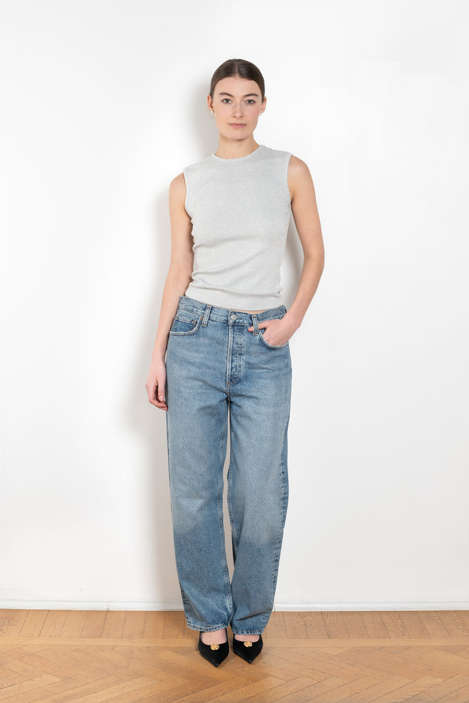 The Henson Jeans by Agolde has a relaxed fit with baggy proportions, a mid-rise waist and a subtle, soft taper leg