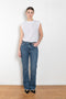 The Leena Jeans by AGOLDE is a high-rise baby flare jean with a modern vintage feel and fit