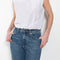 The Leena Jeans by AGOLDE is a high-rise baby flare jean with a modern vintage feel and fit