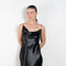 The Elizabeth Maxi Dress by Anna October is a flowing evening dress with an open back