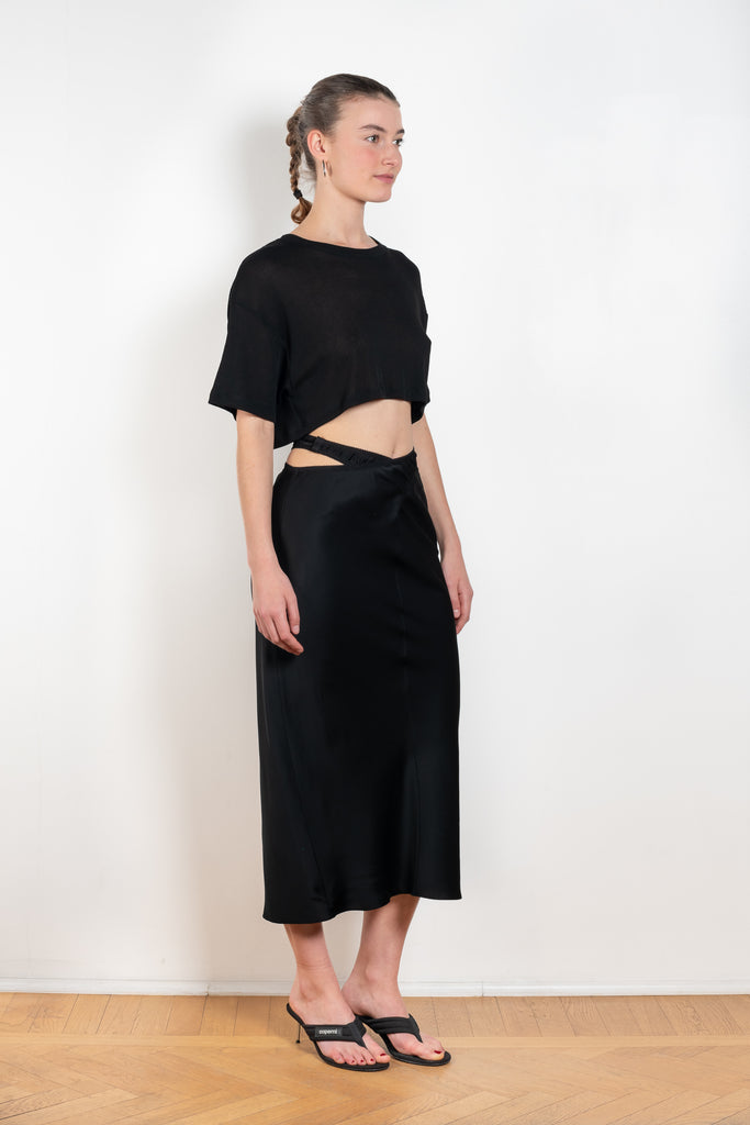 The Vesta Midi Skirt by Anna October is a signature summer skirt with a bias cut