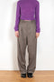 The Light Wool Slacks by Auralee is a relaxed trouser with pleats in a wool Gabardine fabric