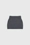 The Cord Mini Skirt by AURALEE is a knitted mini skirt with a double waistband and ribbed trim.