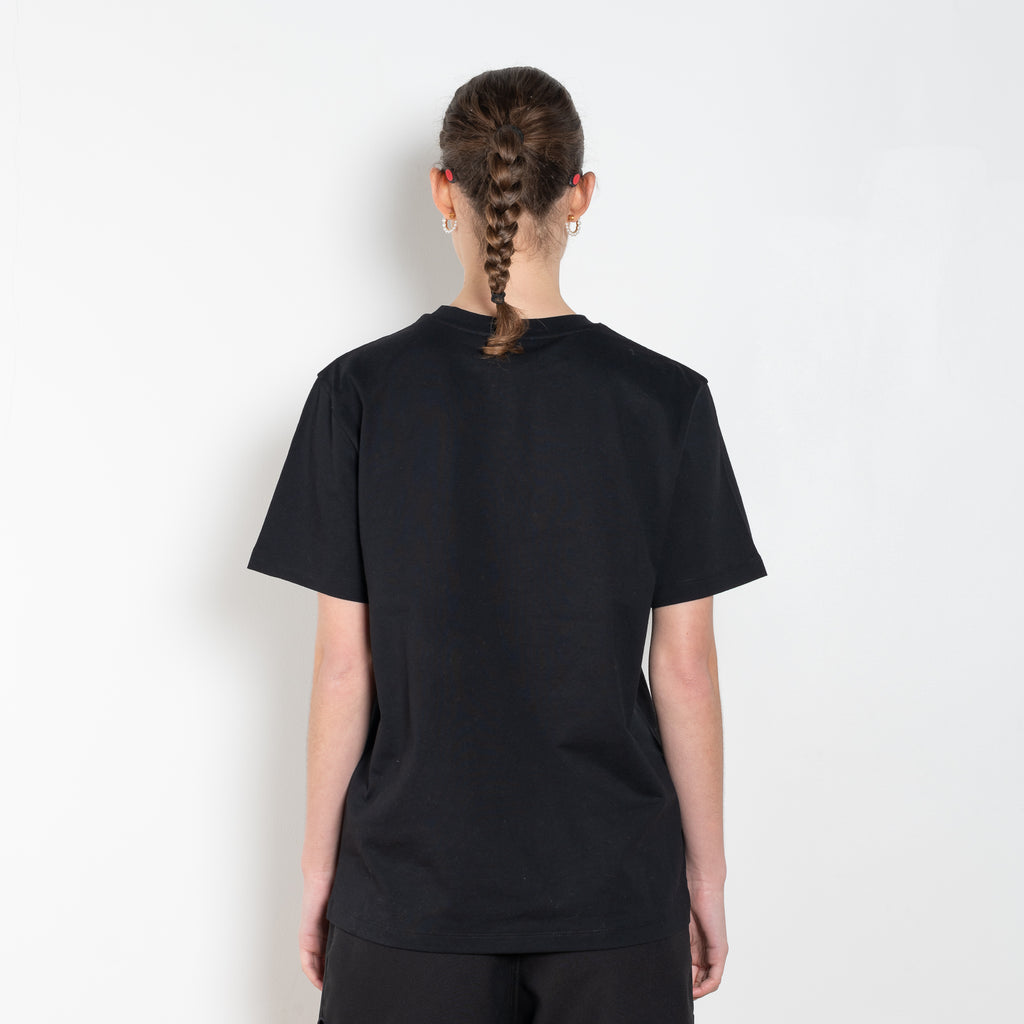 The Logo Boxy T-Shirt by Coperni is a signature relaxed Tee with a small slanted Coperni Logo on the front