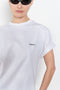 The Logo Boxy T-Shirt by Coperni is a signature relaxed Tee with a small slanted Coperni Logo on the front