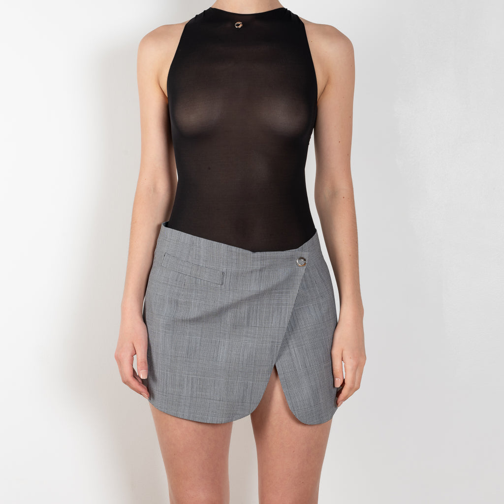 The Triangle Body by Coperni is a fine jersey body with a triangle cut-out at the back