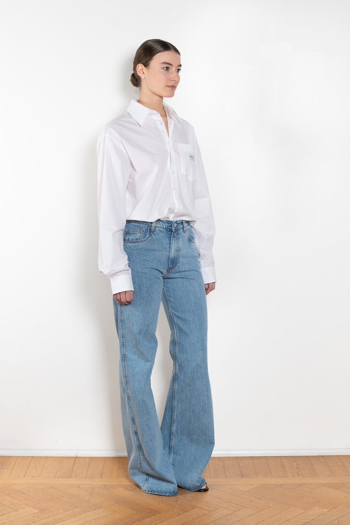 Wide Leg Denim Pants