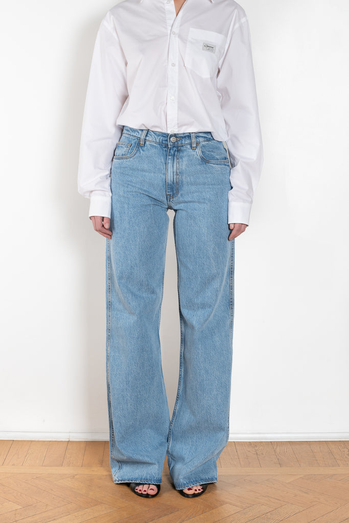 Wide Leg Denim Pants