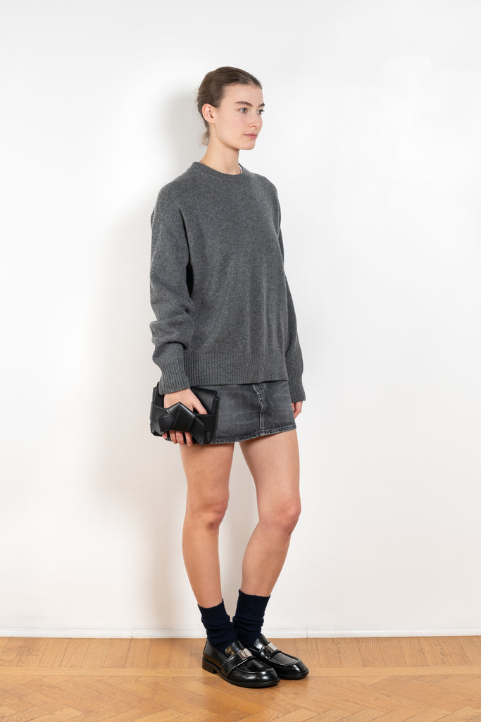 The Innes Slouch Crewneck by &DAUGHTER ;is crafted from softest, Scottish-spun geelong lambswoo