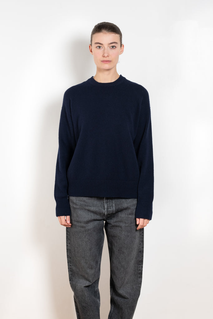 The Innes Slouch Crewneck by &DAUGHTER is crafted from softest, Scottish-spun geelong lambswool