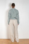 The Double Pleat Trouser by Denimist is a relaxed trouser with a wide leg