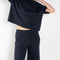 The Alvi Trouser by Lisa Yang is a fine knit cashmere trouser with a cropped relaxed leg