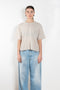 The Cila Tee by LISA YANG is a fine knit cashmere t-shirt with a classic round neck and rolled trim edges