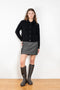 The Edda Boucle Jacketby Lisa Yang is a cardigan vest that can be worn as a jacket in a boucle cashmere