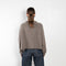 The Karine Sweater by Lisa Yang is a 5 gauge cashmere plain knit with a relaxed, cropped and boxy fit