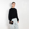 The Karine Sweater by Lisa Yang is a 5 gauge cashmere plain knit with a relaxed, cropped and boxy fit