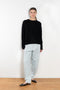 The Lova Sweater by Lisa Yang is a round neck sweater in a relaxed fit in a soft textured cashmere silk blend