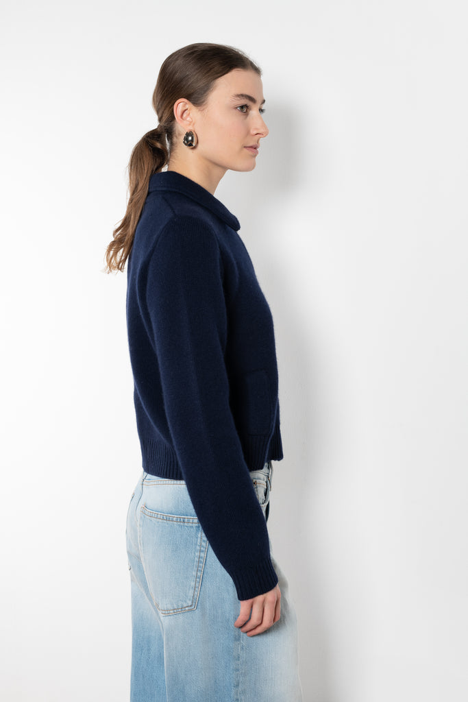 The Lynna Cardigan Jacket by Lisa Yang is a double-face cashmere cardigan jacket with a regular fit, detailed by a neatly collared neckline and button-front closure