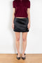 The Mini Skirt by LISA YANG in a woven heavy satin silk has a short, regular fit, is fully-lined and detailed by a hidden zip closure for a clean-line silhouette