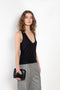 The Albia Tank Top by Loulou Studio is a straight fit top, with deep plunge neckline