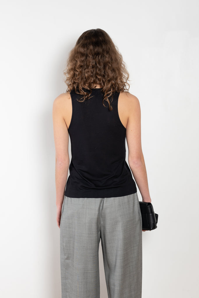 The Albia Tank Top by Loulou Studio is a straight fit top, with deep plunge neckline